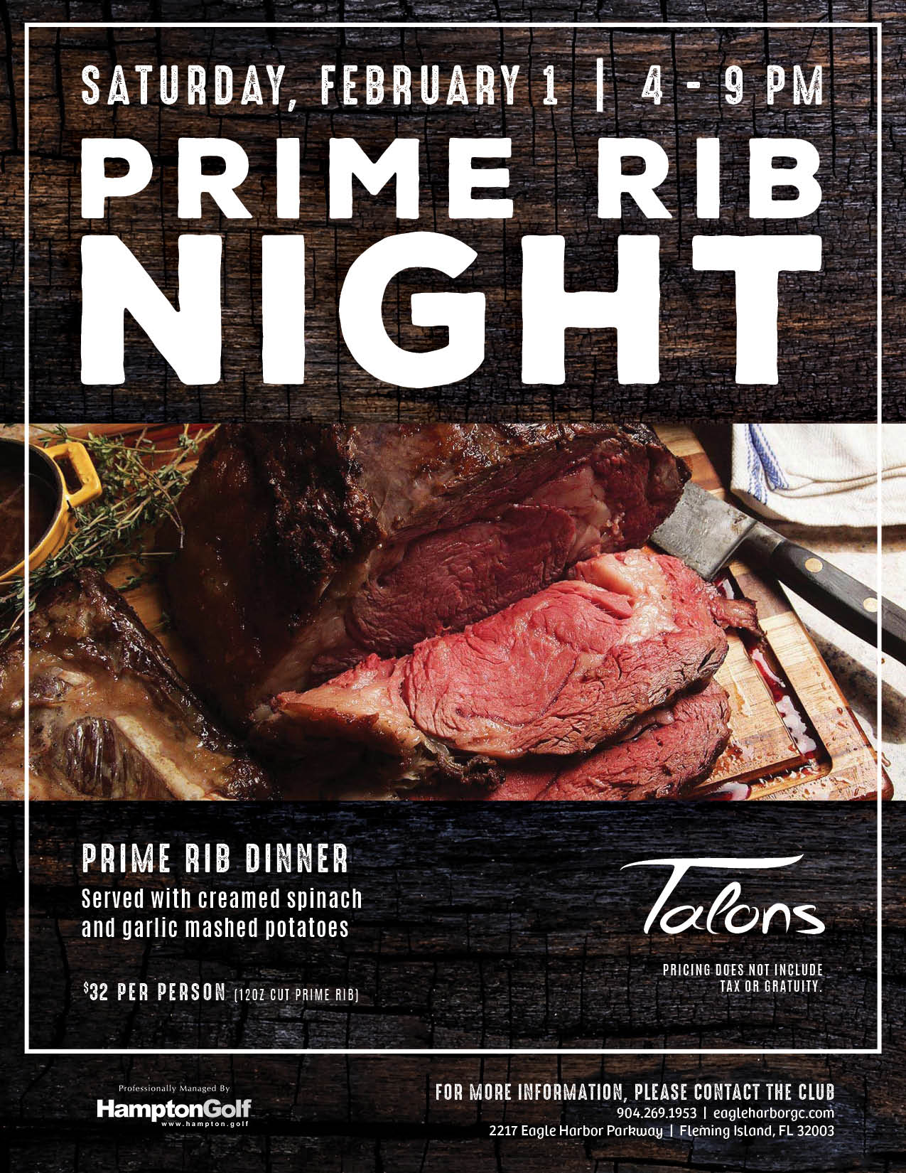 EH Prime Rib Night February 1 EMAIL